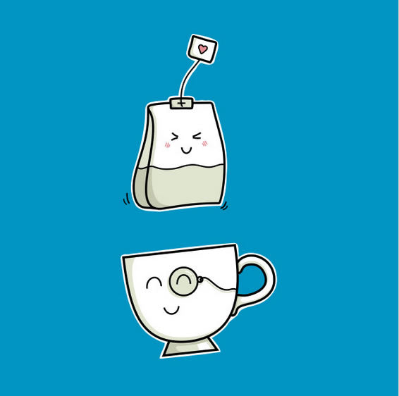 Hot Cup of kawaii cute coffee - NeatoShop