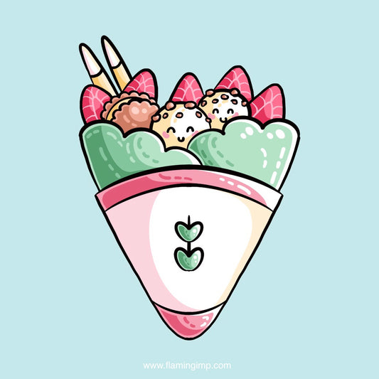 cute crepe sketch