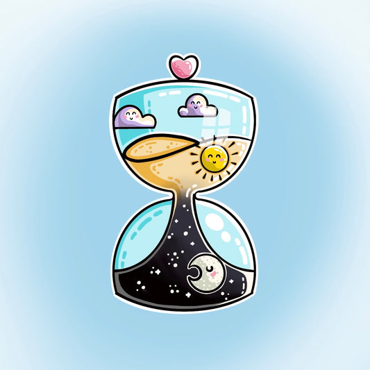 Night & day hourglass sketch