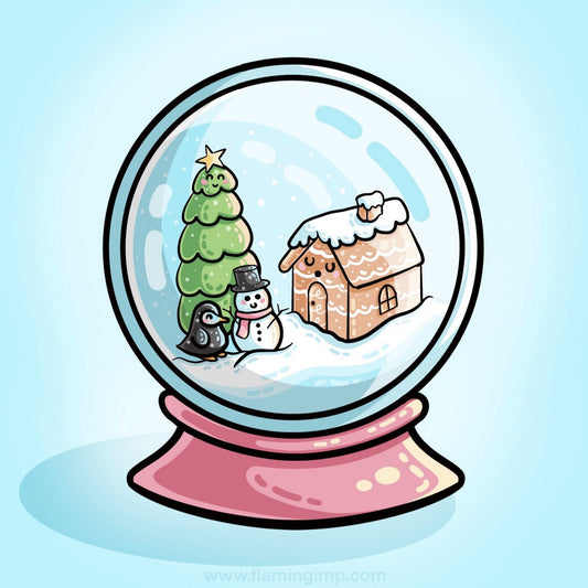 Snow globe sketch