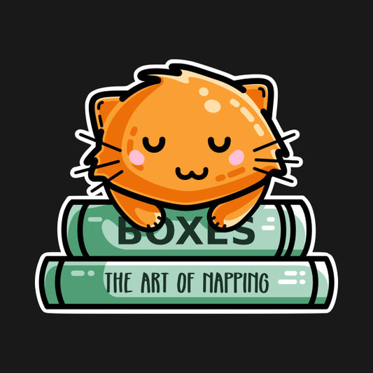 Cat with books