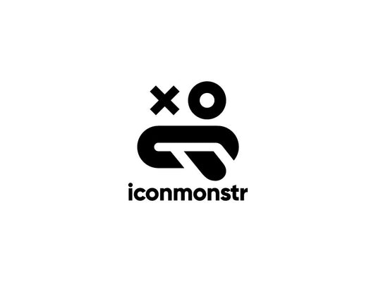 The iconmonstr logo in black against a white background
