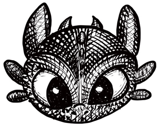 Toothless dragon sketch