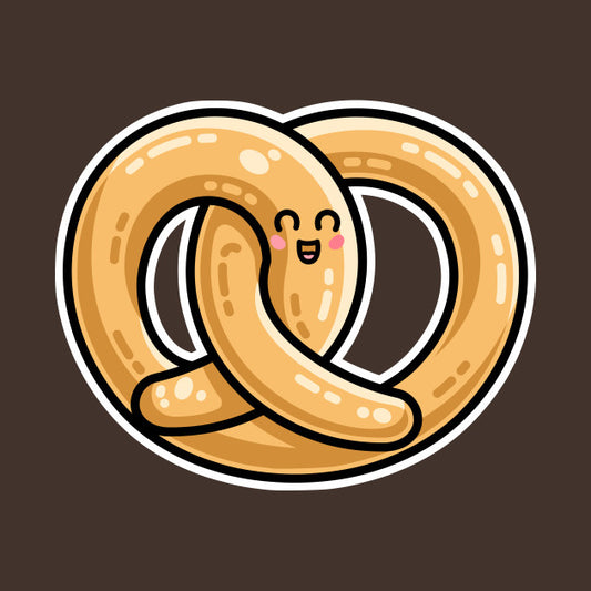 Kawaii cute pretzel snack food