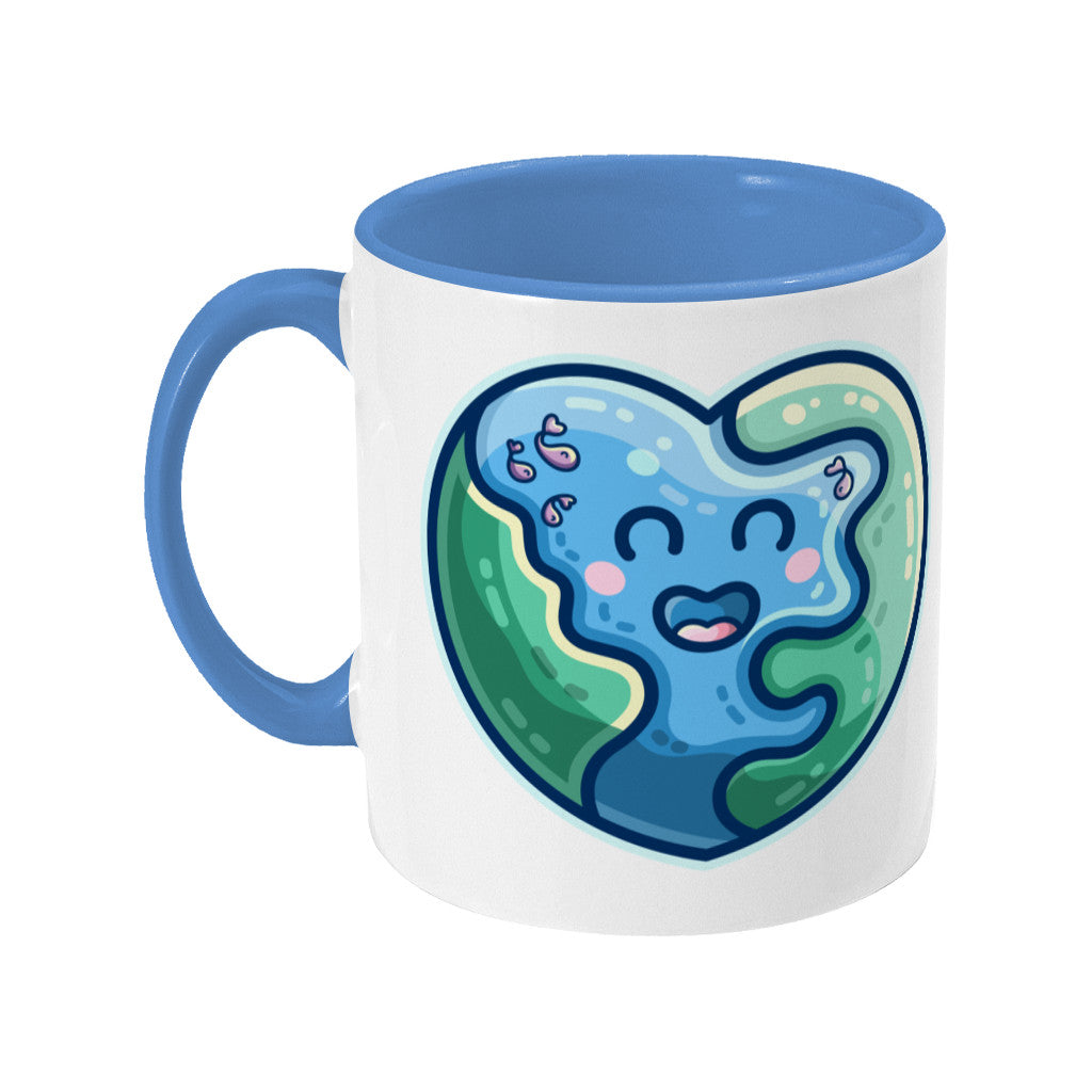 Earth Heart Kawaii Cute Ceramic Mug