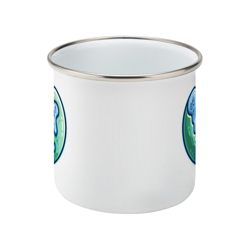 Earth Heart Kawaii Cute Enamel Mug