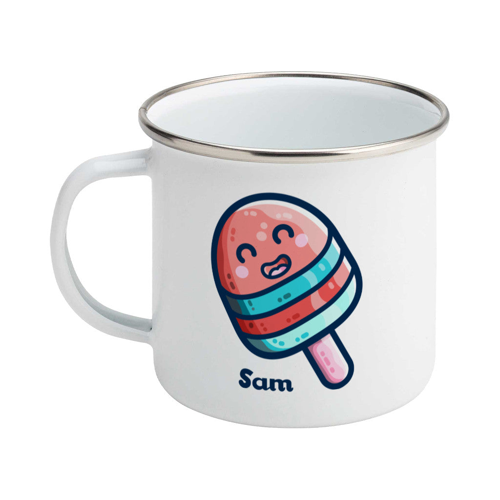 Ice Lolly Kawaii Cute Personalised Enamel Mug