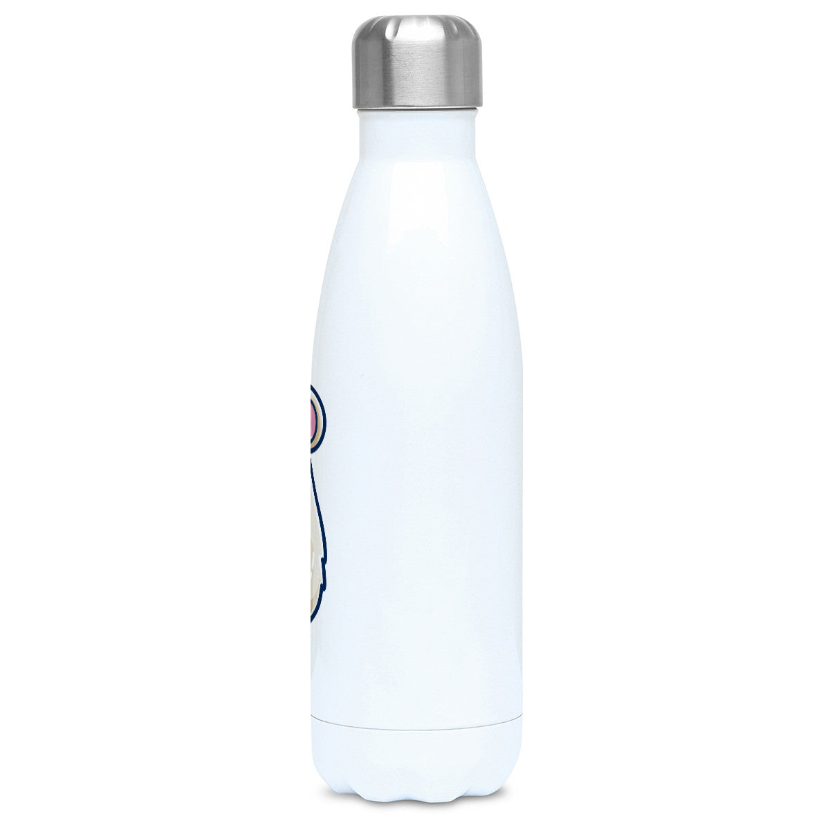 Mouse Holding Cheese Cute Personalised Drinks Bottle