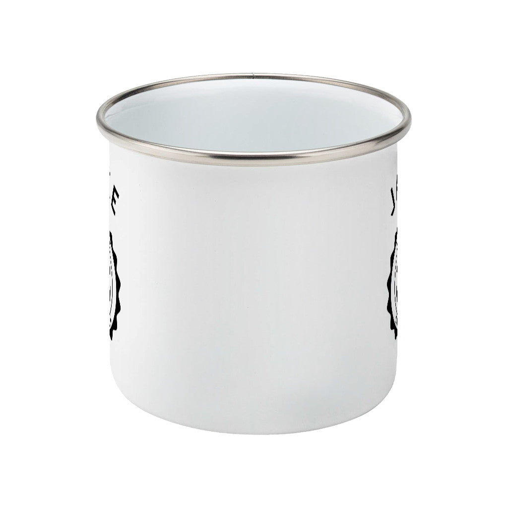 Ship's Captain Personalised Silver Rimmed Enamel Mug