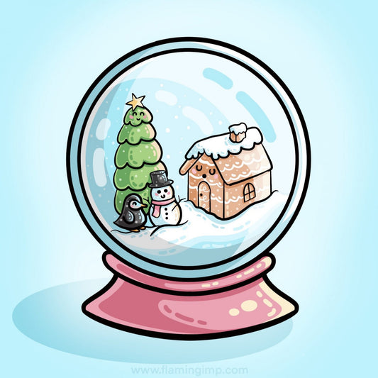 Snow globe sketch