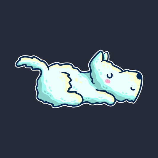 Cute white westie terrier dog design
