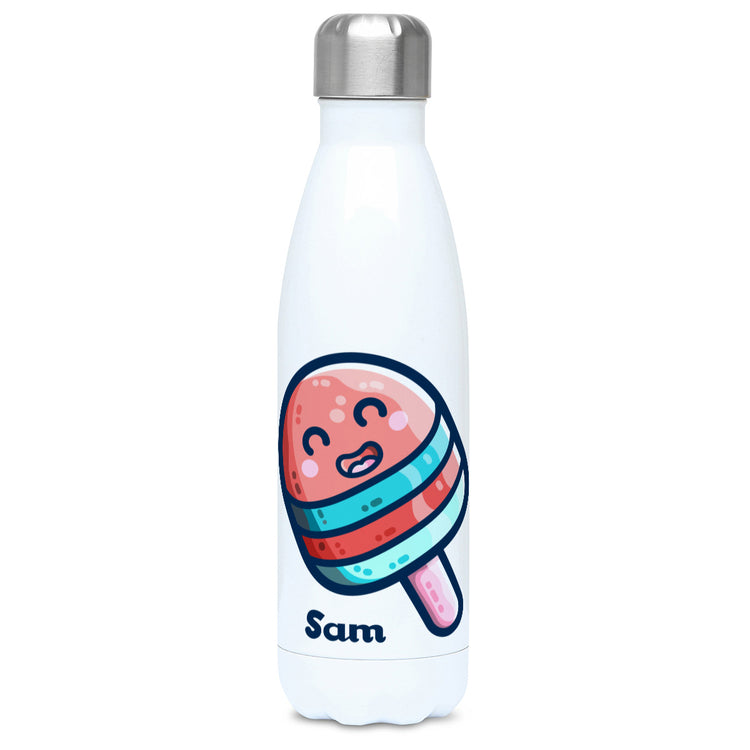 Ice Lolly Kawaii Cute Personalised Drinks Bottle