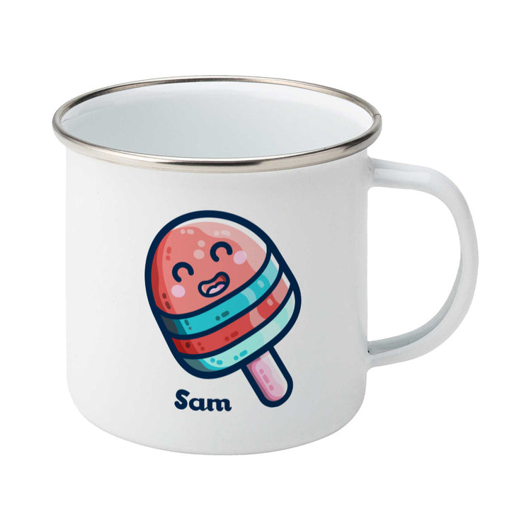 Ice Lolly Kawaii Cute Personalised Enamel Mug